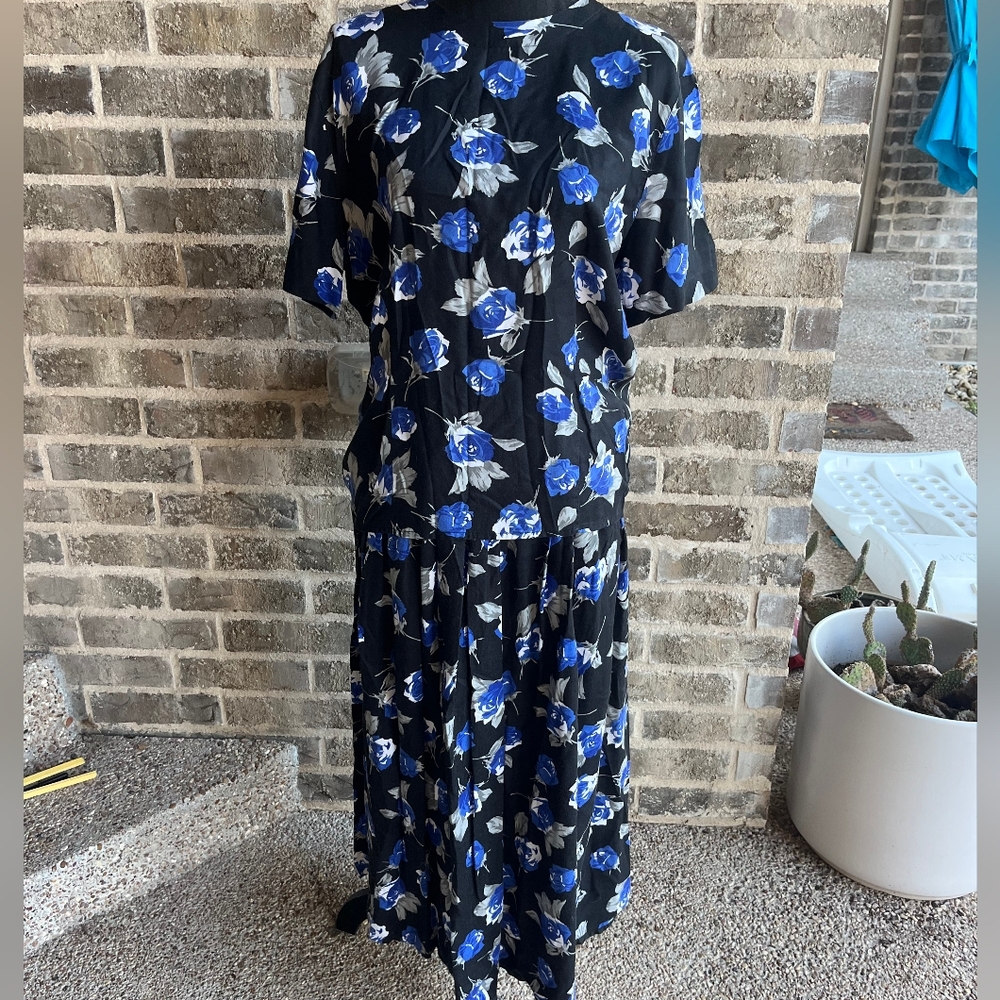 Vintage 90s Jones New York 2 Pc Skirt Set Size 8 Cottagecore Prairie Floral